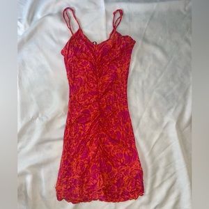 Thalia Sodi bodycon ruched floral dress